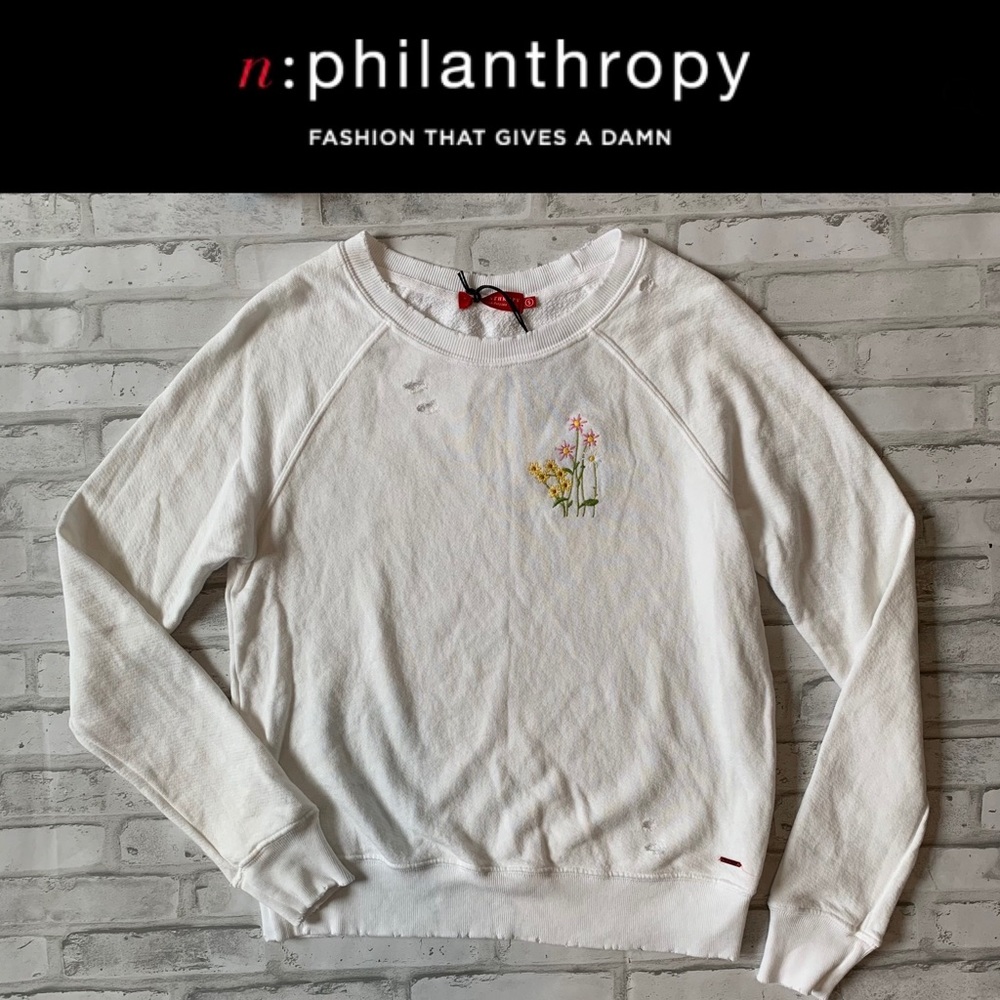 PHILANTHROPY | NWT Belize Sweatshirt w/ Em…